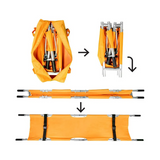 Folding Stretcher 4 Fold Aluminium