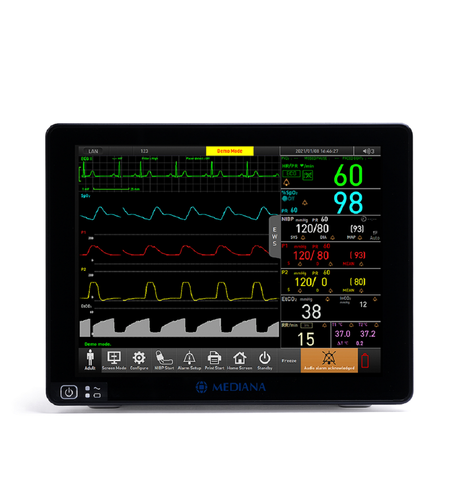 MEDIANA M40 Multi Parameter Patient Monitor - Compact, Functional & Continuous Monitoring