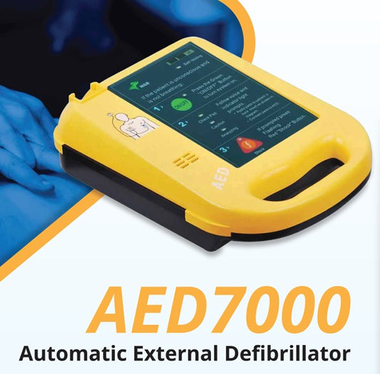 AED 7000 Automatic External Defibrillator - Safe, Portable & Life-Saving Device