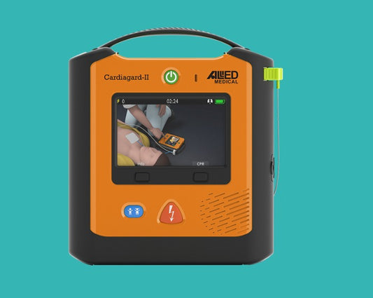 ALLIED CARDIAGARD Automated External Defibrillator (AED) - Easy, Advanced & Complete Public Access Defibrillator