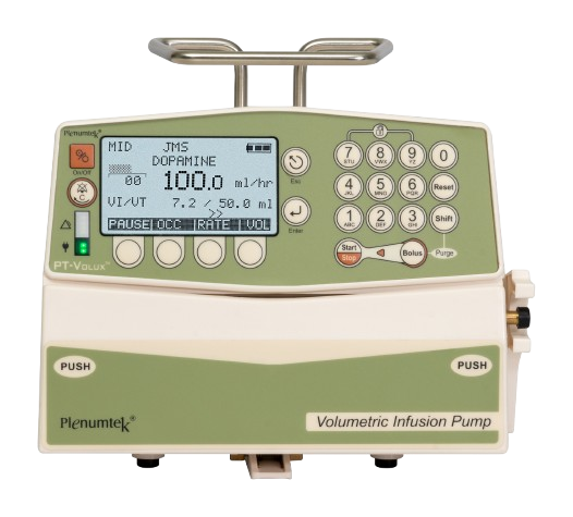 Plenumtek PT-Volux Volumetric Infusion Pump: Precision & Portability for Medical Professionals